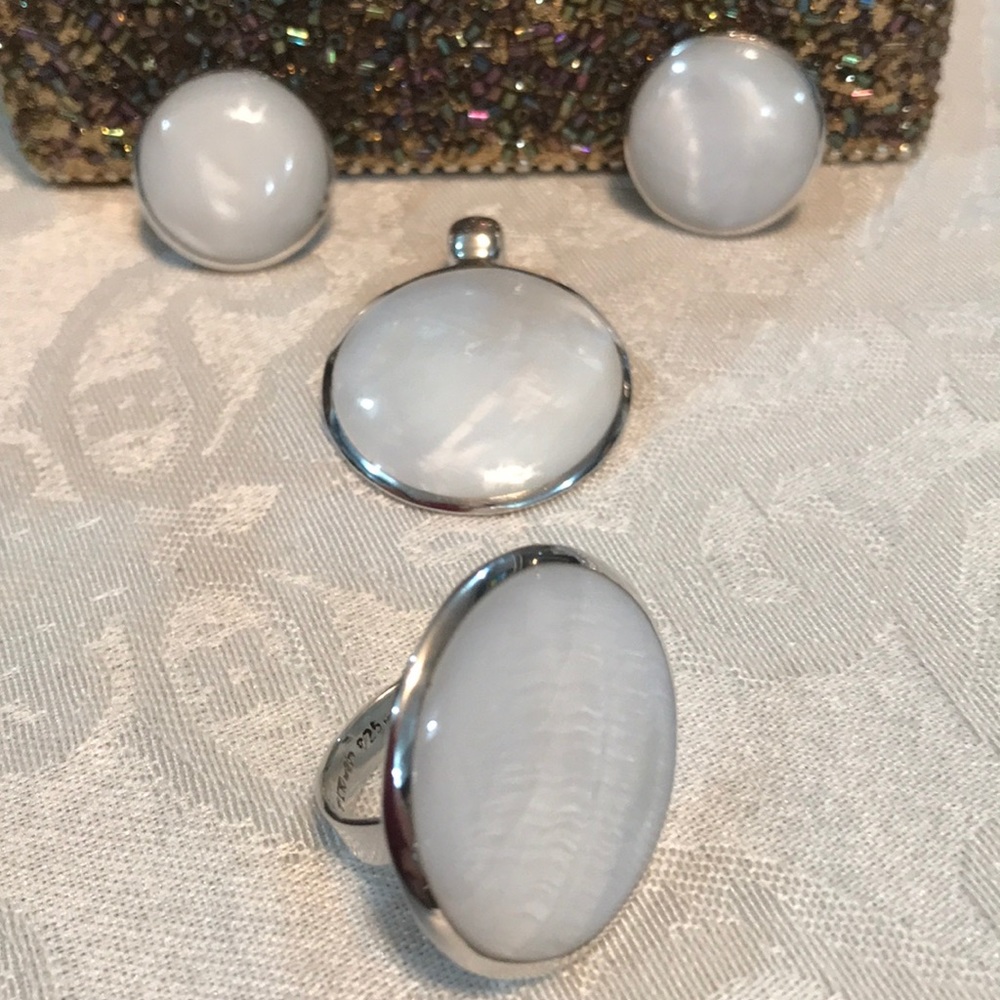 Sterling silver and Mother of pearl set